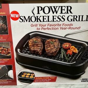As Seen On TV Black Power Smokeless Grill